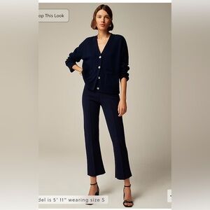 ✨NWT J. Crew Delaney Kickout Sweater Pants in Navy Size M